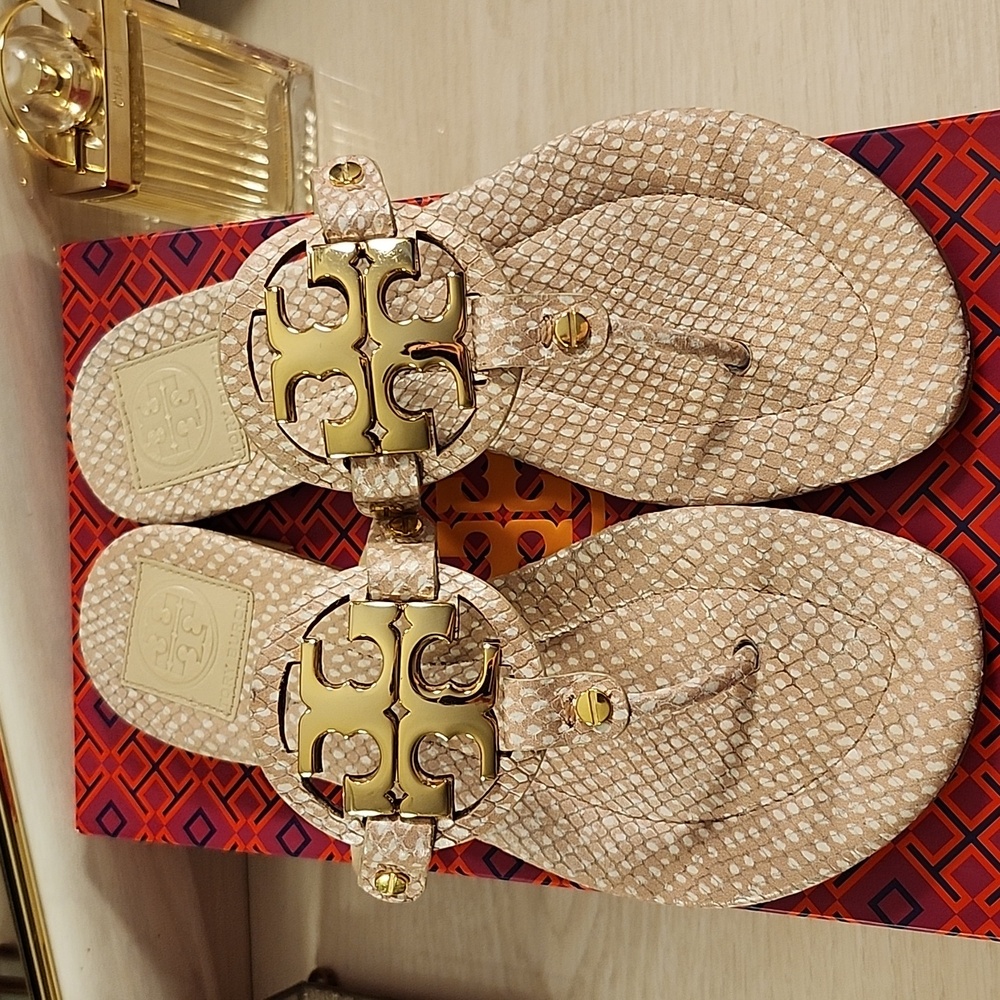 ●Rare● Gold Metal Miller 2 Leather Sandals